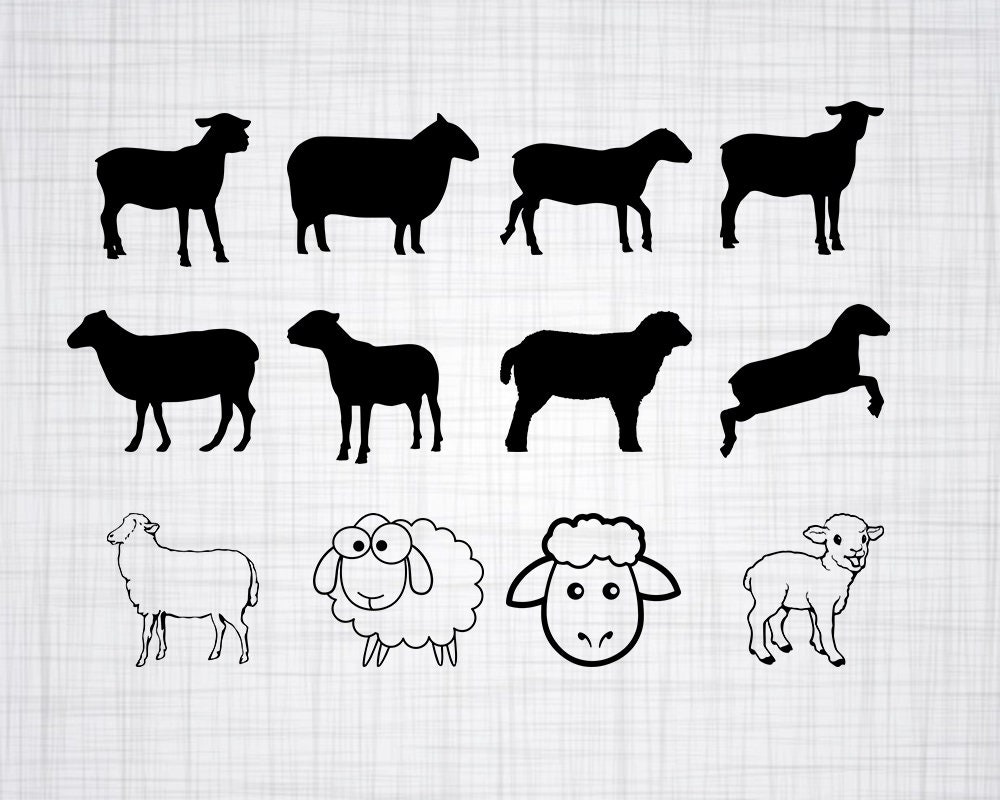 Download Sheep SVG Bundle Sheep SVG Sheep Clipart Sheep Cut Files | Etsy