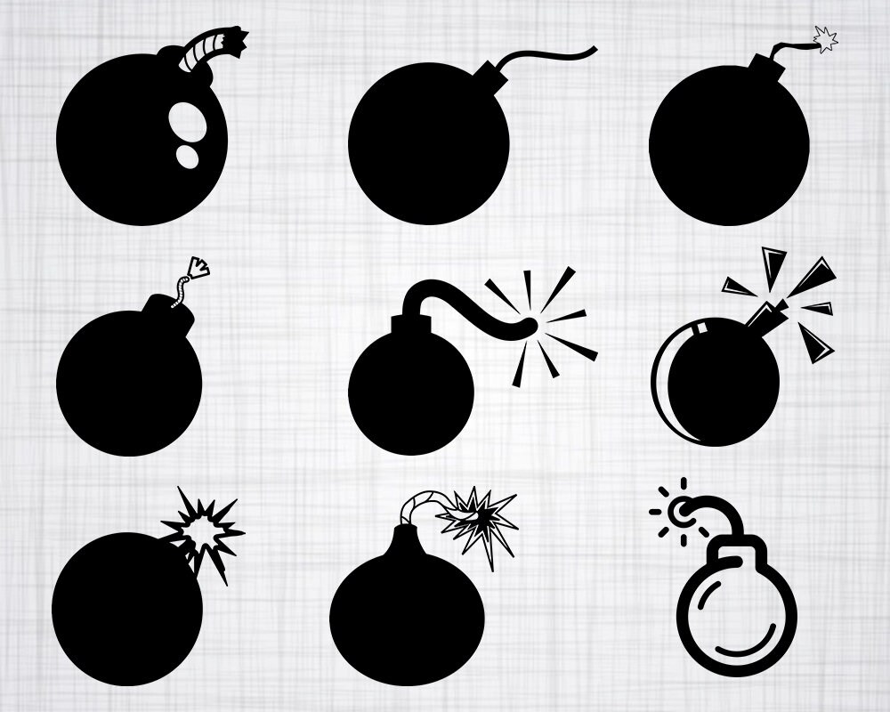 Bomb SVG Bundle Bomb SVG Bomb Clipart Bomb Cut Files For | Etsy