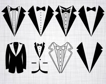 Tuxedo SVG Bundle, Tuxedo SVG, Tuxedo Clipart, Tuxedo Cut Files For Silhouette, Files for Cricut, Tuxedo Vector, Svg, Dxf, Png, Eps, Decal