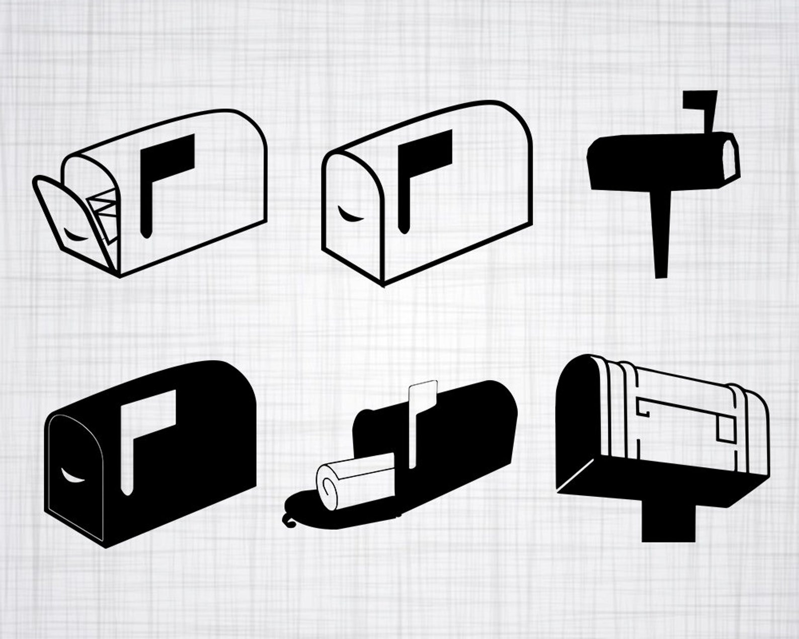 Mailbox SVG Bundle Mailbox SVG Mailbox Clipart Mailbox Cut Etsy