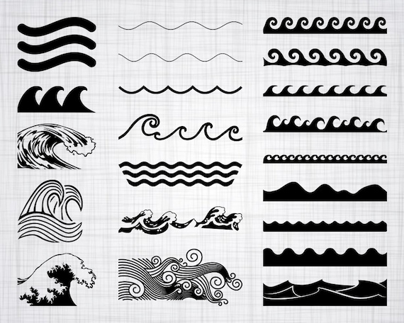 Download Wave Svg Bundle Wave Svg Wave Clipart Wave Cut Files For Etsy