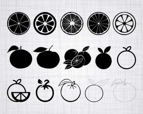 Download Orange Svg Bundle Orange Svg Orange Clipart Orange Cut Etsy