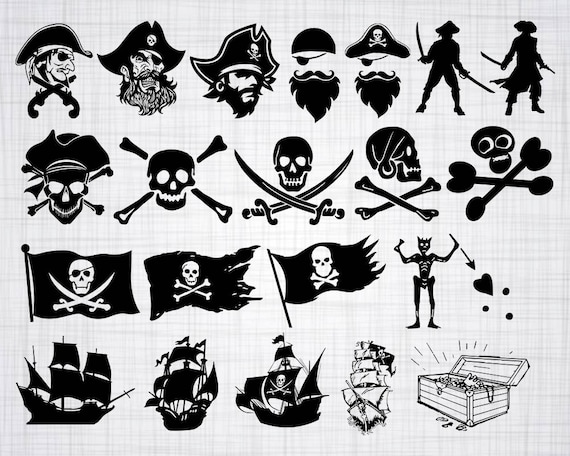 Svg Pdf Dxf Pirate Girl Cutting Files - vrogue.co