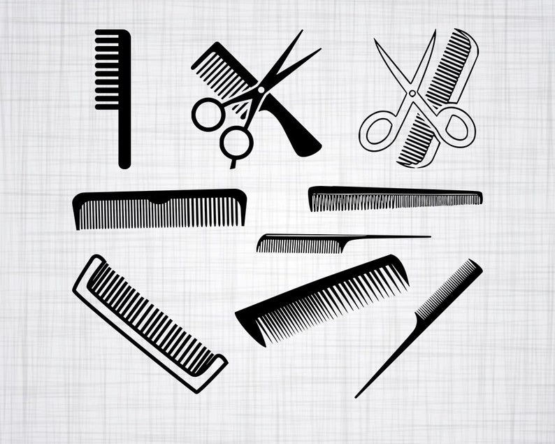 Comb SVG Bundle Hair Comb SVG Comb Clipart Comb Cut Files Etsy