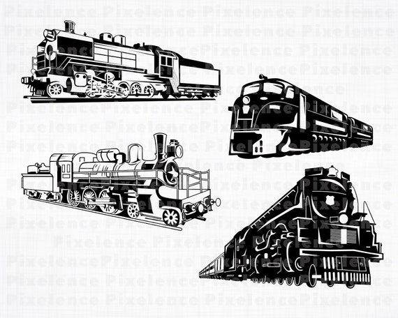 Download Steam Engine Svg Bundle Train Svg Locomotive Svg Train Etsy