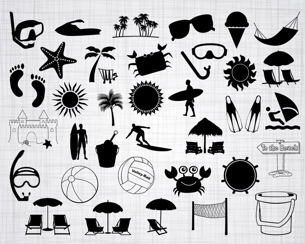 Download Beach Svg Bundle Beach Svg Beach Clipart Beach Cut Files Etsy