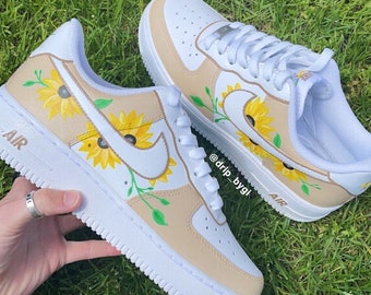Custom sunflower nike roshe discount