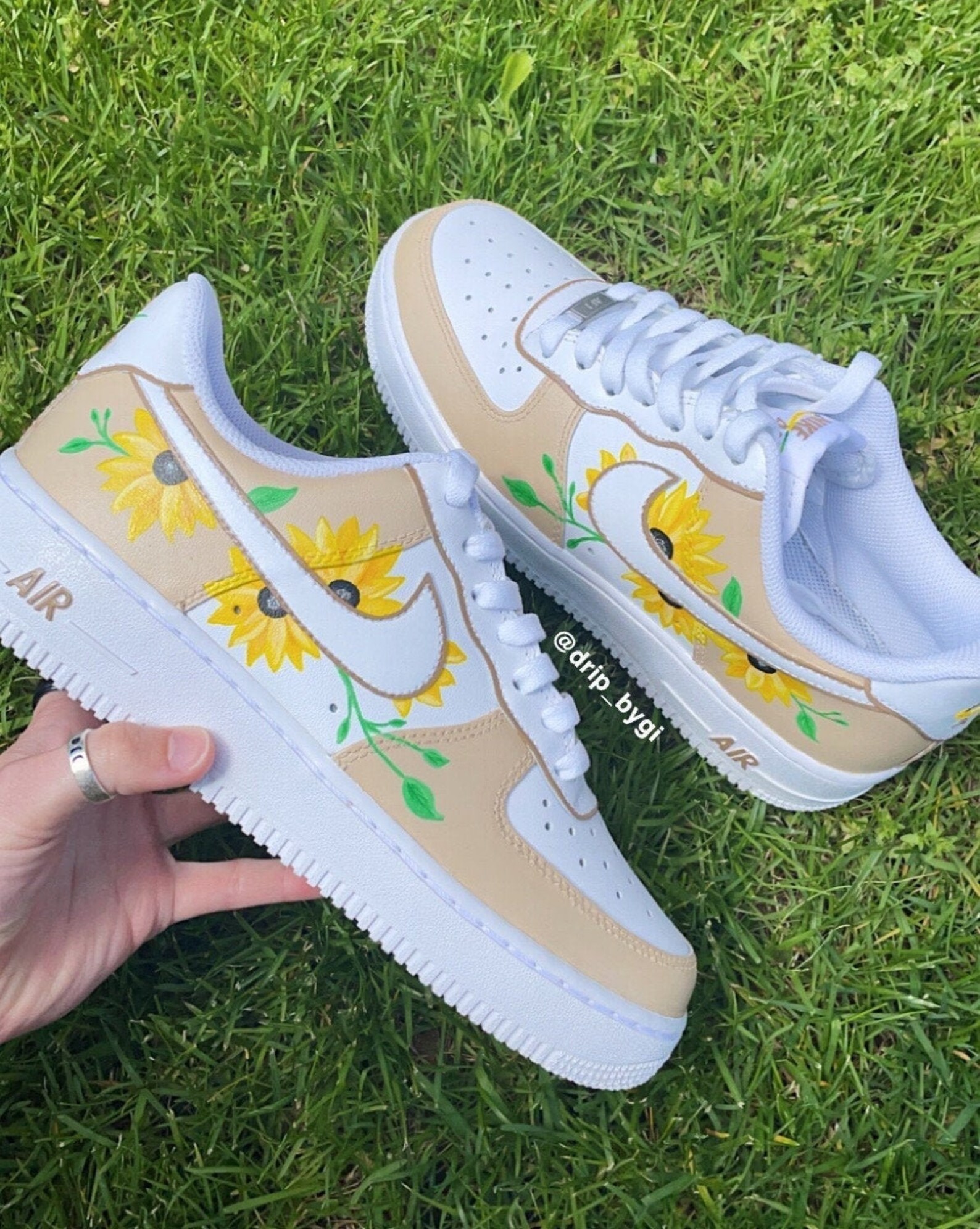 air force 1 with sunflowers