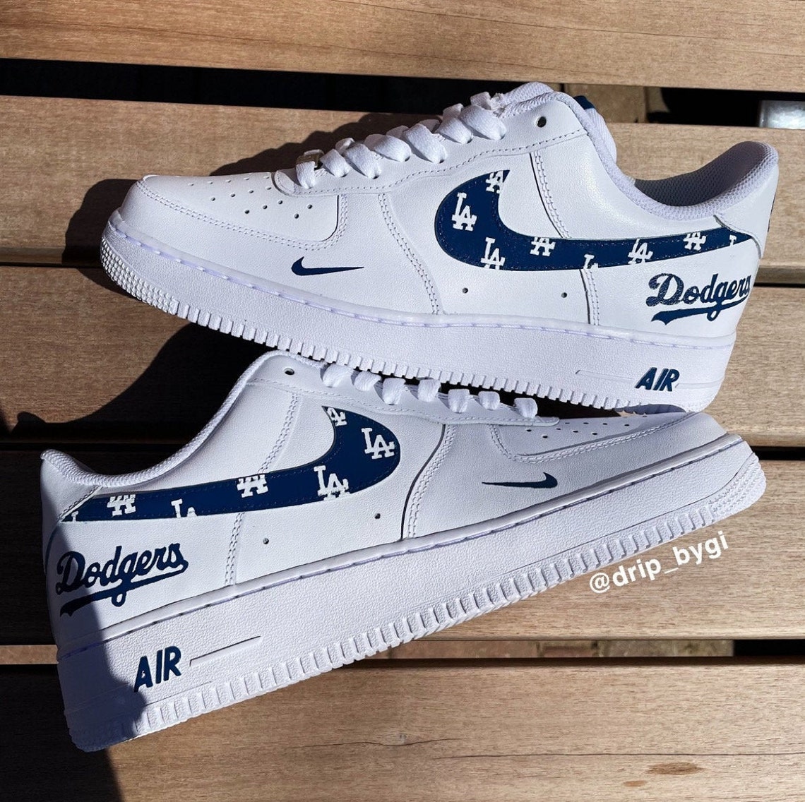 LA Dodgers MLB Air Force 1 | Etsy