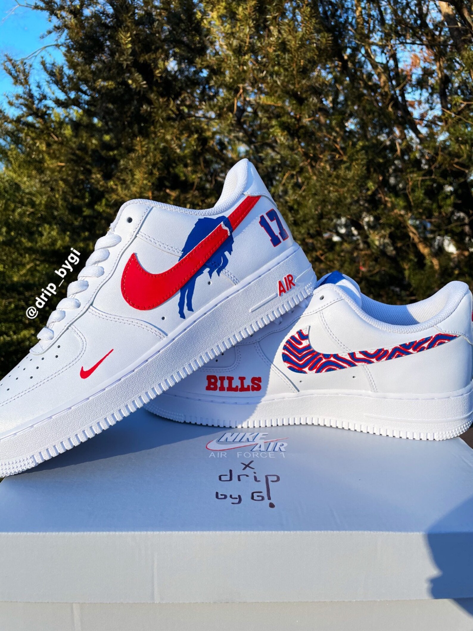 Custom NFL Buffalo Bills Air Force 1 | Etsy