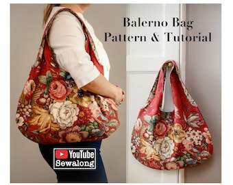 Balerno Bag Sewing Pattern Tutorial with YouTube Sewalong