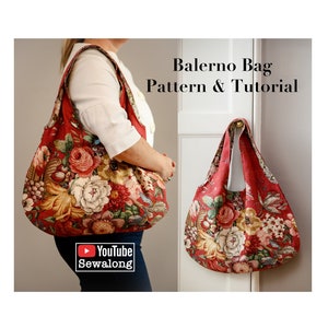 Balerno Bag Sewing Pattern Tutorial with YouTube Sewalong