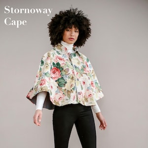 Stornoway Cape Sewing Pattern - Full Tutorial including step by step photos - Instant Download