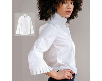 Camisa Upcycle - Molde de Costura Stockbridge Top em PDF - Diversas Opções de Design