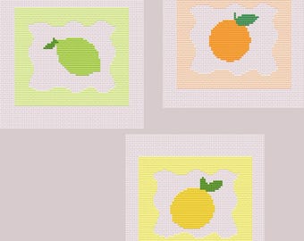 Citrus Minis Downloadable Cross Stitch Pattern Pack