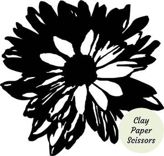 Download Large Daisy Flower Svg Files Dxf And Png Digital Download Etsy PSD Mockup Templates