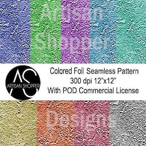 Colored Foil seamless pattern pastel colors digital paper 300 DPI vinyl fabric printable file download POD commercial use