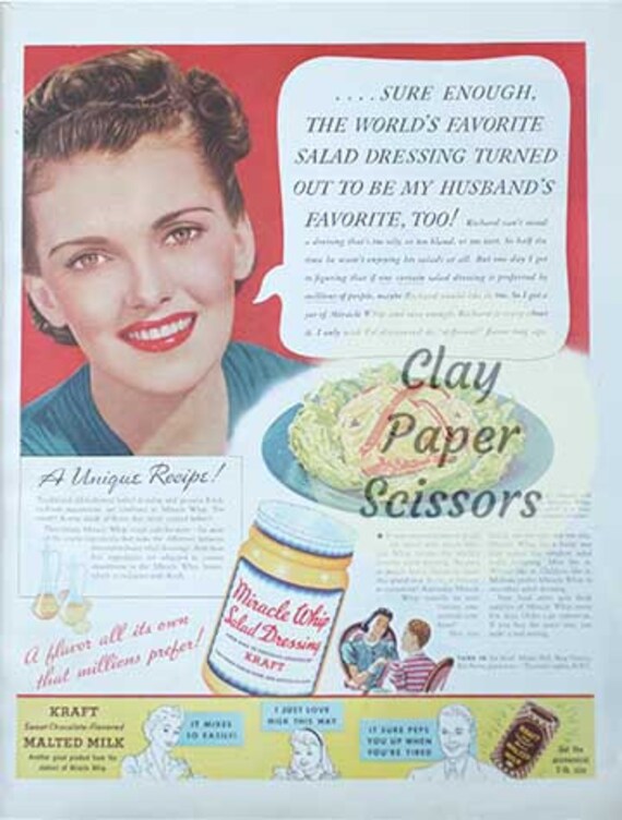 Kitschige Rezept Werbung Druckbare 1930 Erdinnen Magazin Etsy