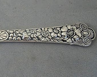 Antique Gorham Cluny Sterling Silver Cake Server / Serving Knife 1880 Victorian Wedding Gift Heirloom