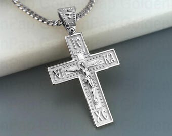14k / 9k Weißgoldkreuz