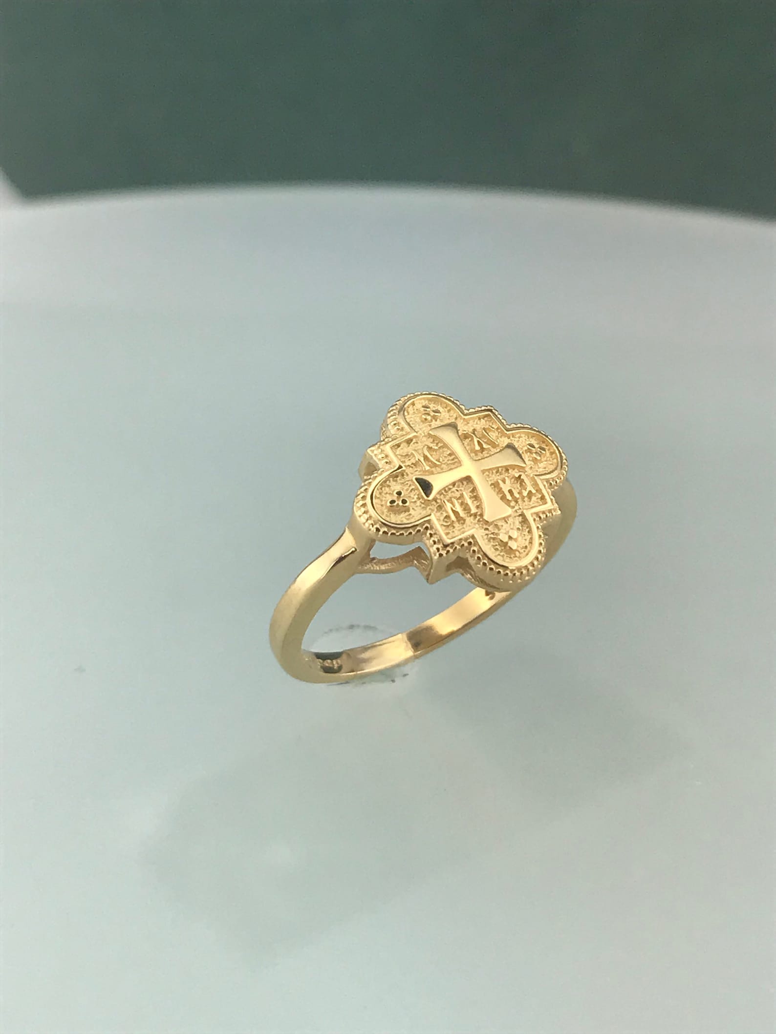 Solid Gold 14k Ring, Religious Ring - Etsy