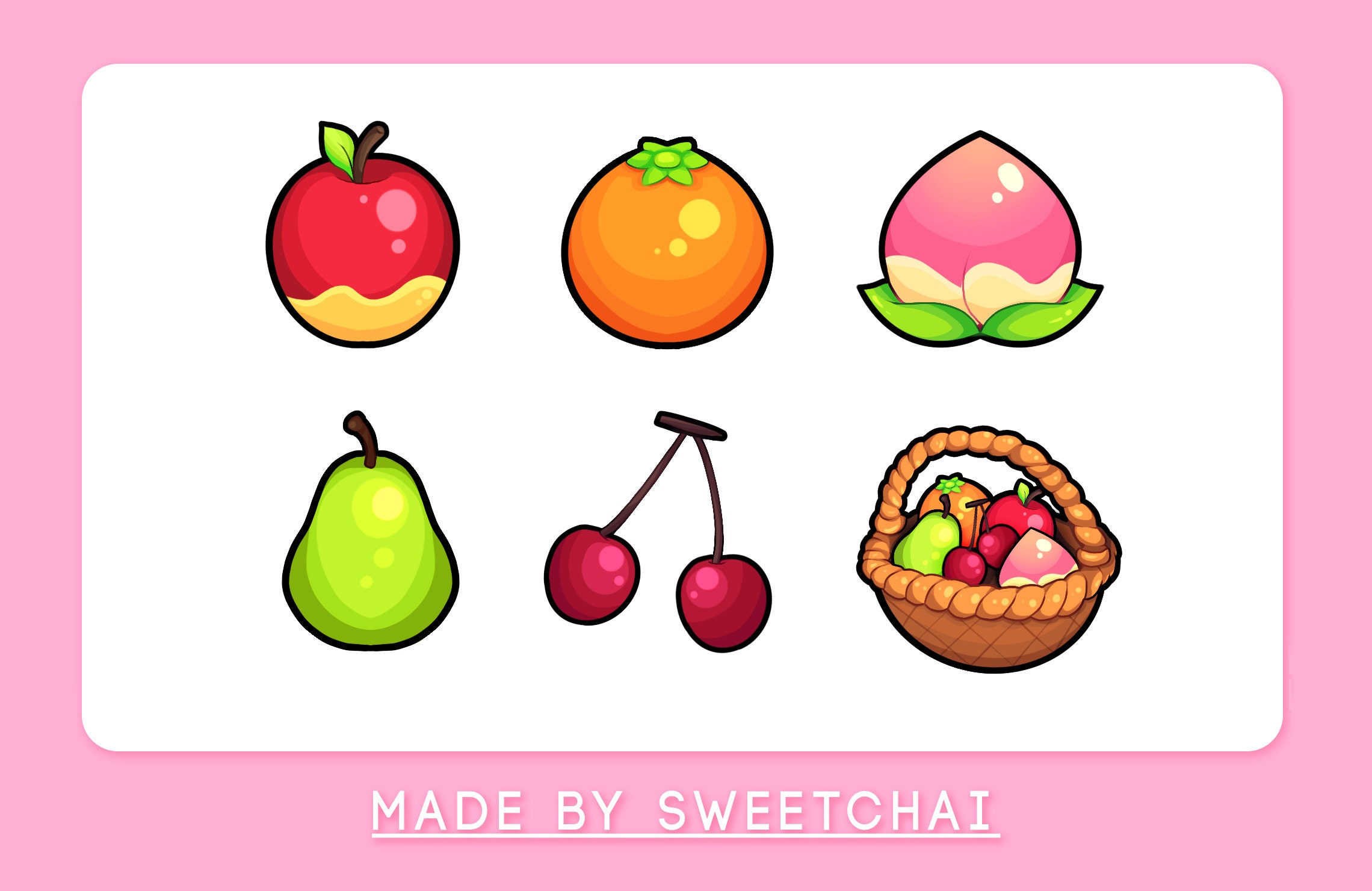 Acnh Fruits Sousabages 6 Paquet Etsy France