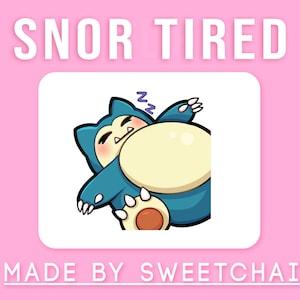 Snorlax Tired Twitch Emote - Single