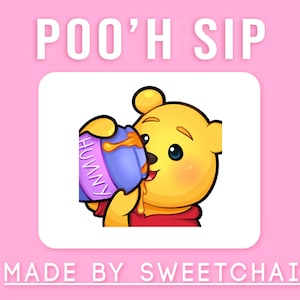 Winnie Sip Hunny Twitch Emote - Single
