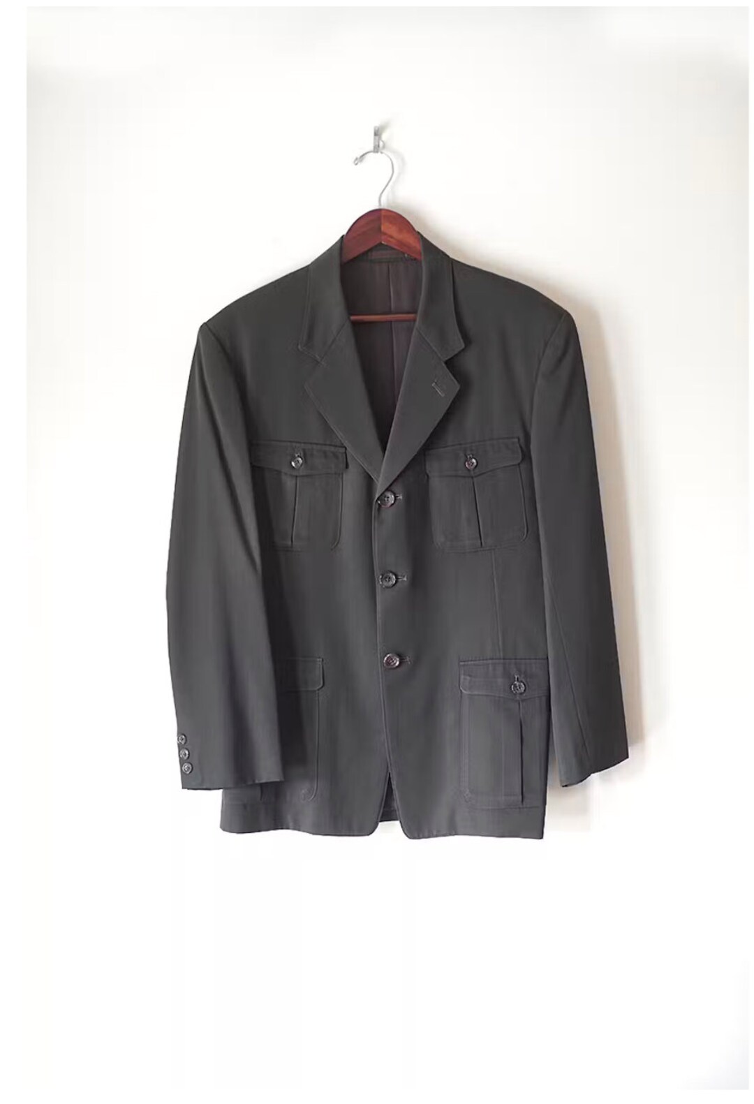 Vintage 90s Yohji Yamamoto Asymmetric Zip Jacket Size S