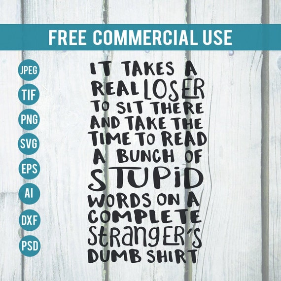 Free Commercial Use Svg Downloads Vector Image Funny Shirt Etsy