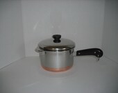 Revere Ware Stainless Steel Copper Clad 3 Qt Pot w Boiler Insert and Lid