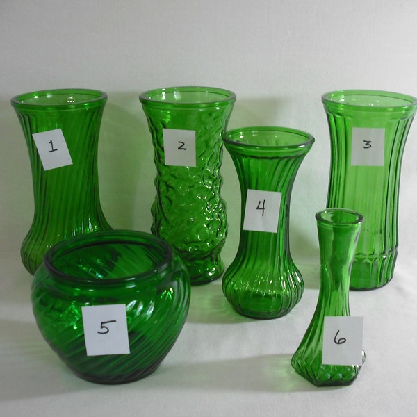 Vases Forest Green Choice from 1960s to the 1970s Vintage