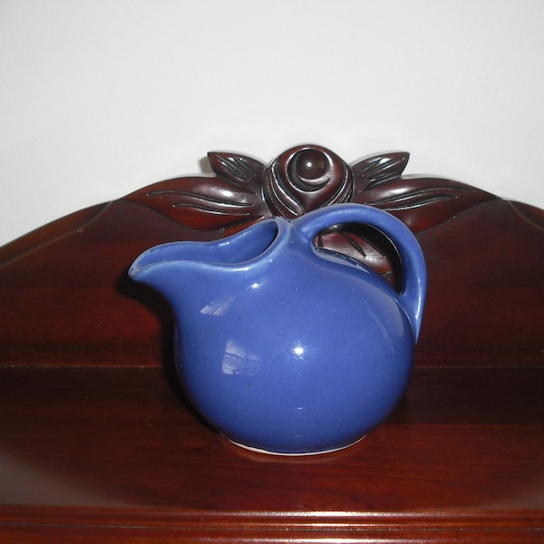 Ball Pitcher Cobalt Blue Miniature USA