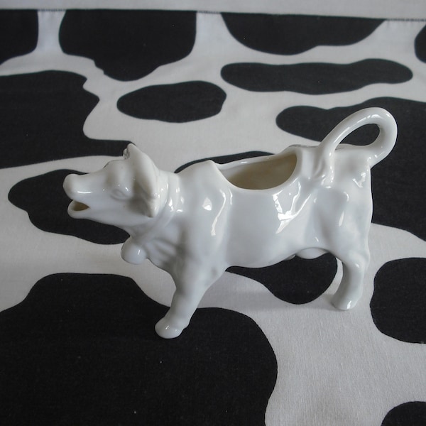 Porcelain Cow Creamer White Kitchen Décor Vintage