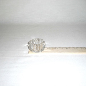 Zipper Glass Salt Cellar Vintage
