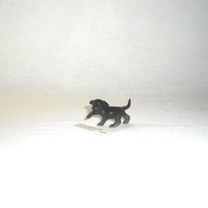 Hagen Renaker Miniature Lab Puppy Black Vintage USA