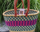 Bolga Basket Double Handled and Oval Fair Trade