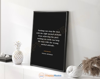 Thomas Jefferson Quote Wall Art Confidence Inspire Self-belief
