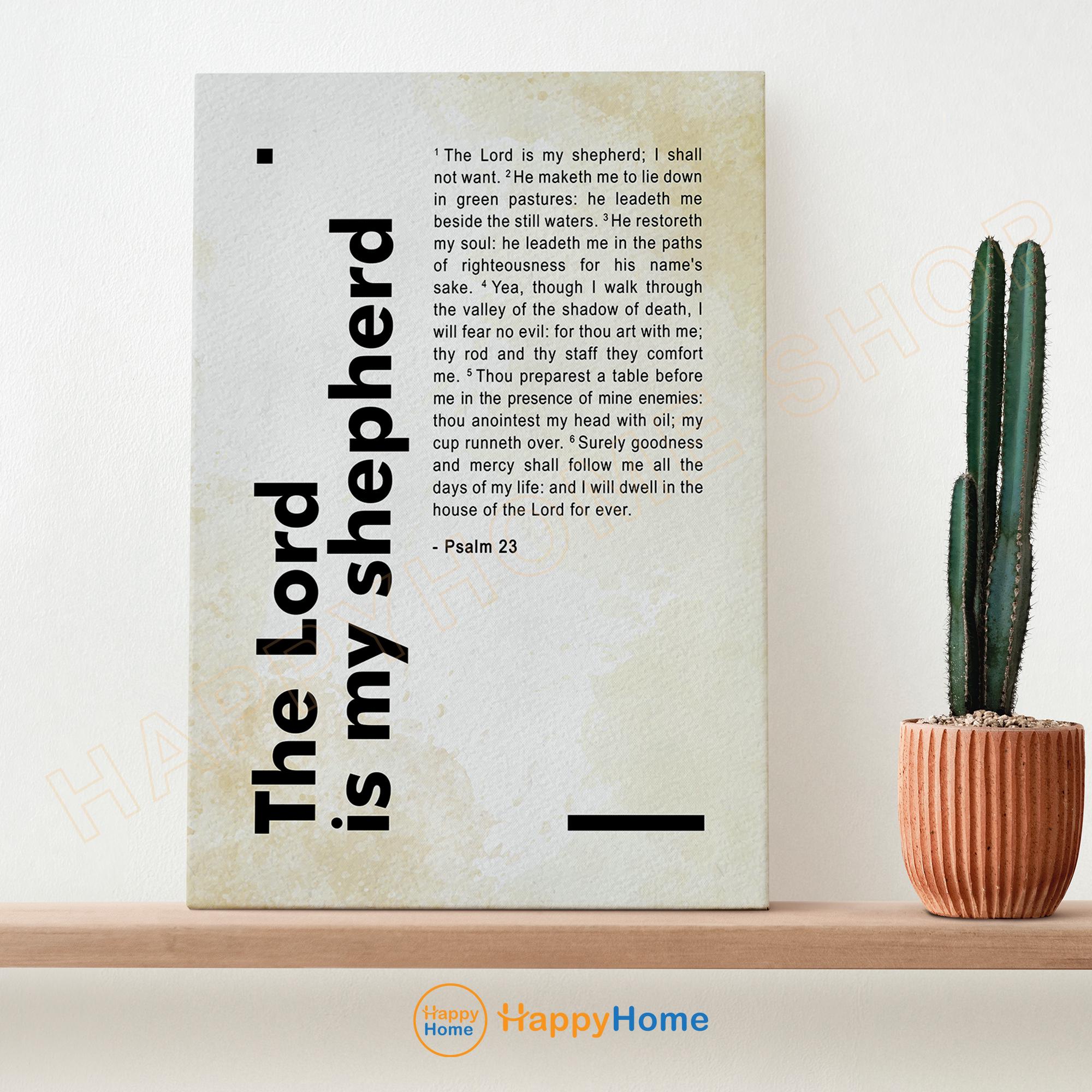 Psalm 23 Bible Verse Wall Art the LORD is My Shepherd Scripture Sign ...