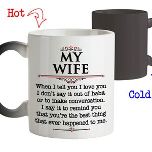 Coffee Mug Love Gift for Wife from Husband You&#39;re the Best Thing Happened To Me | Anniversary gift for wife | Birthday gift for Wife mug