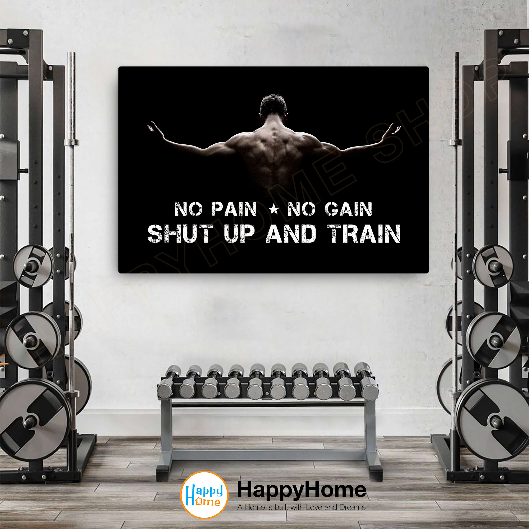 Affiche Motivation Gym Fitness Drôle - Décoration Murale Inspirante Neuve