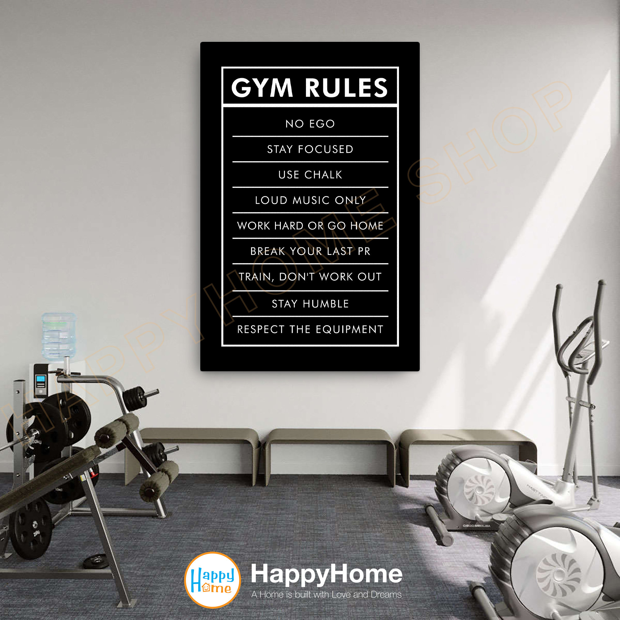 Gym Rules Wall Art Workout Room Decor Gym Poster Fitness Sign Prints Art Gym Motivational Quotes Canvas Decor P740 Etsy Denmark