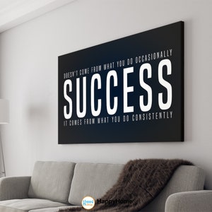 Success Wall Art Motivational Poster Inspirational Wall Art | Success Definition Poster Home Art Office Decor -P515