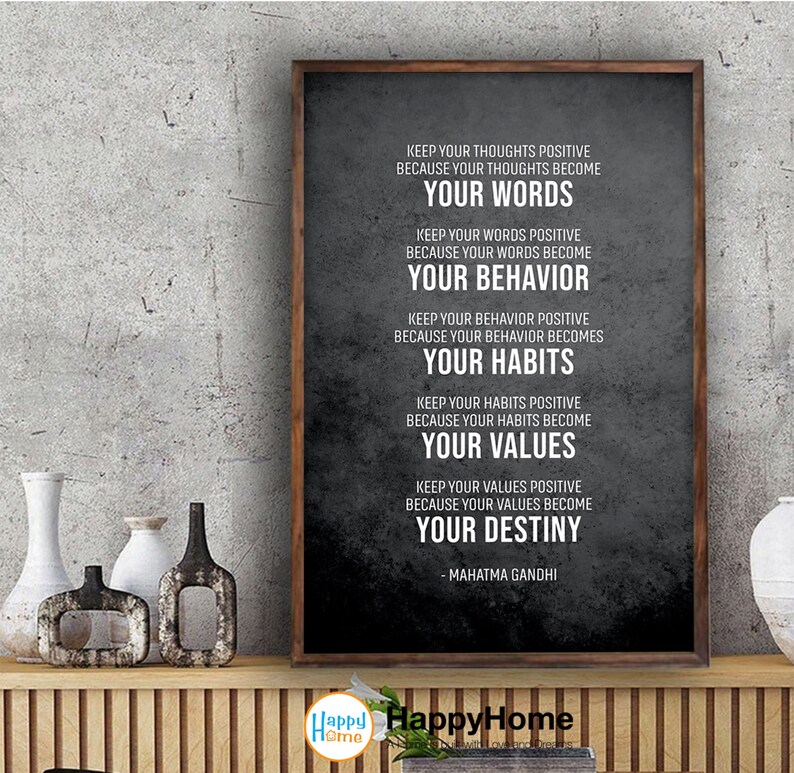 Mahatma Gandhi Quotes Your Thoughts Your Destiny Motivational ...