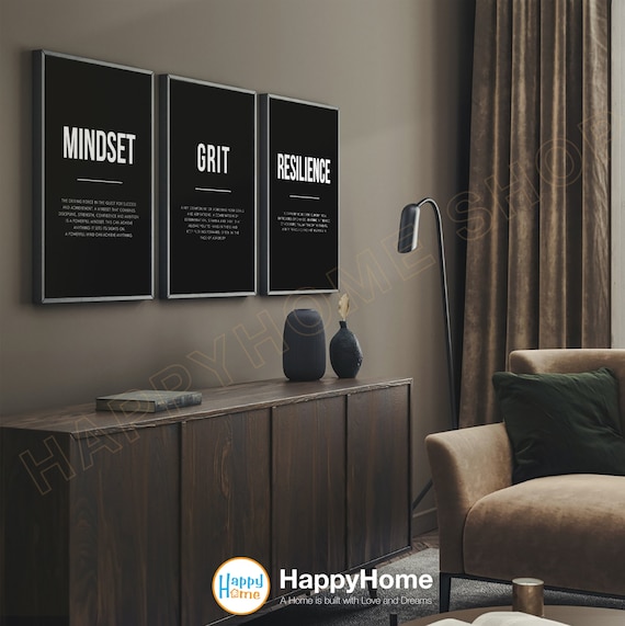 Poster Motivazionale Su Tela - Citazioni Ispiratrici Per Ufficio O Palestra