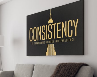 Konsistenz Definition Motivationswand Kunst | Inspirational Wall Art Entrepreneur Zitate Poster Home Art Office Dekor Moderne Leinwand Kunst 2