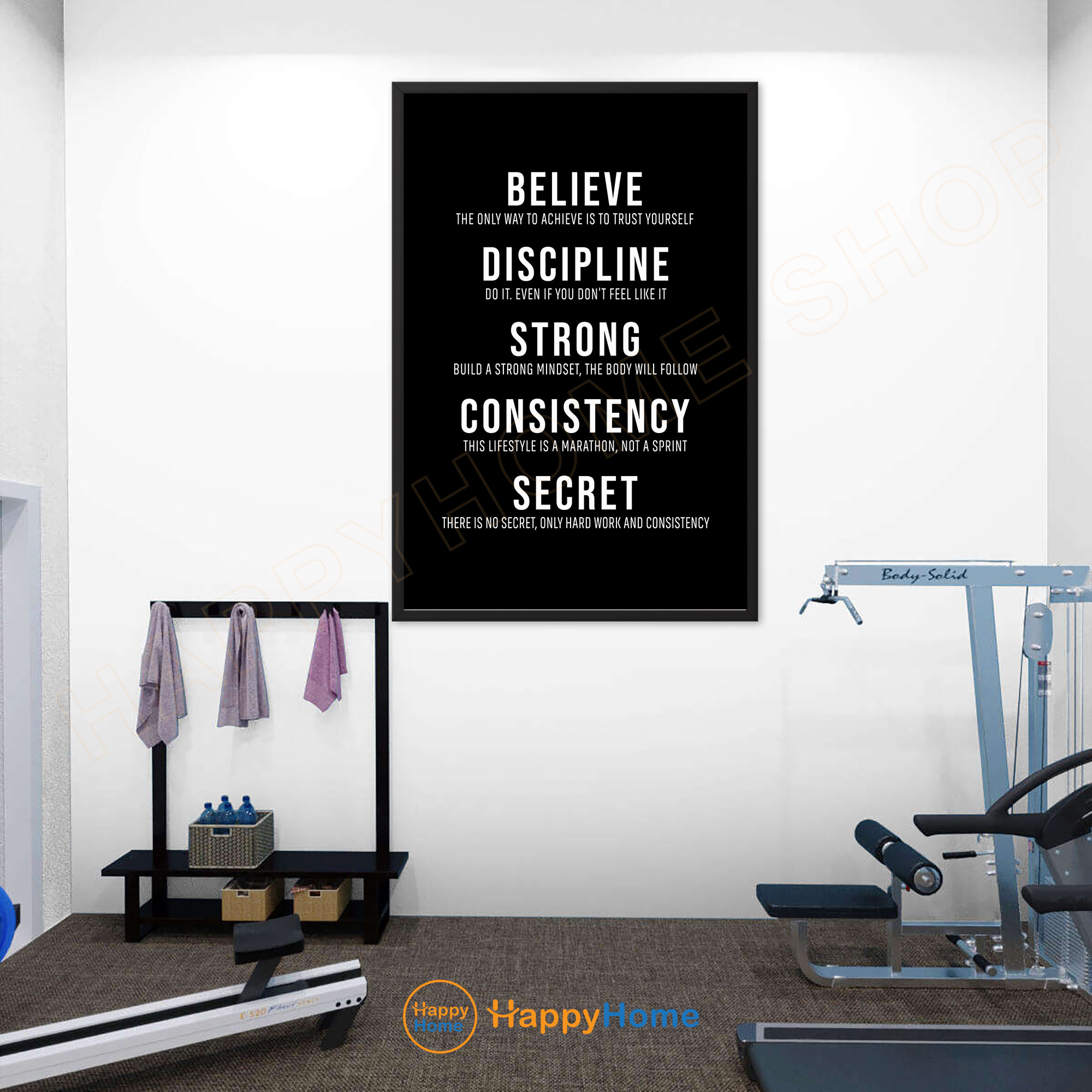 Gym Values Gym Values Quotes Wall Art Workout Room Decor Gym Poster Fitness Prints ...