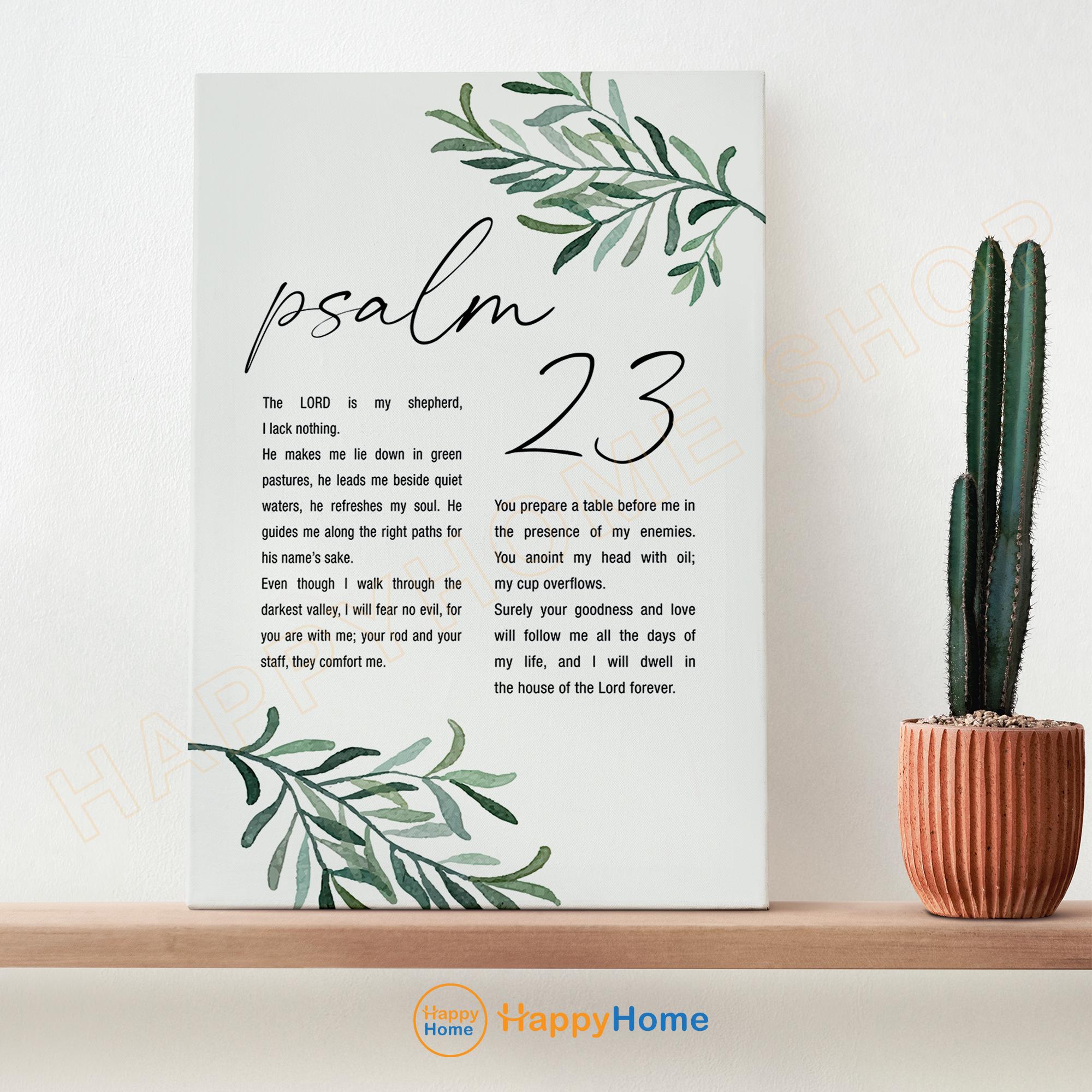 Psalm 23 Bible Verse Wall Art the Lord is My Shepherd Scripture Sign ...