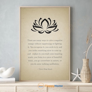 Thich Nhat Hanh Quote Wall Art You Do Some Walking Meditation Motivational Quote Spiritual Meditation Artwork Buddhist Print Home Decor-PC19