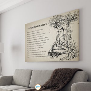 Buddhist Quotes Poster Motivational Inspiration Quotes Poster  Conquer Anger With Love | Buddha Wall Art Décor | Motivational Quotes Print